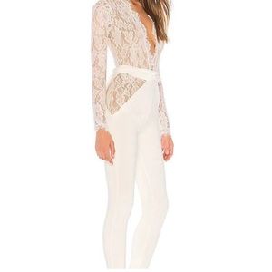 Michael Costello jumpsuit- White